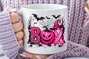 Breast Cancer Awareness Pink Ghost, a Seasonal Illustration by Rose Art (Thumbnail 5 of 5)