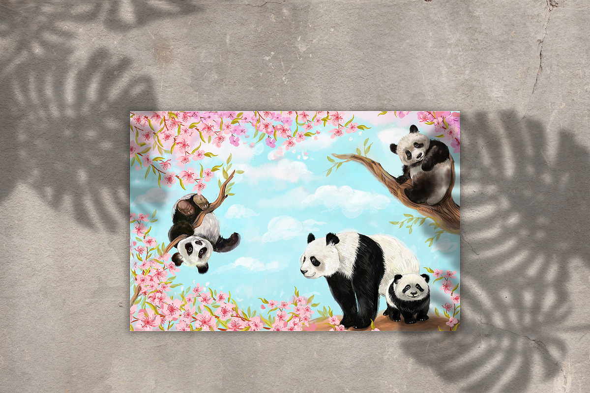 Panda clipart, PNG Amimals, an Animal Illustration by MitrushovaArt (Photo 5 of 8)