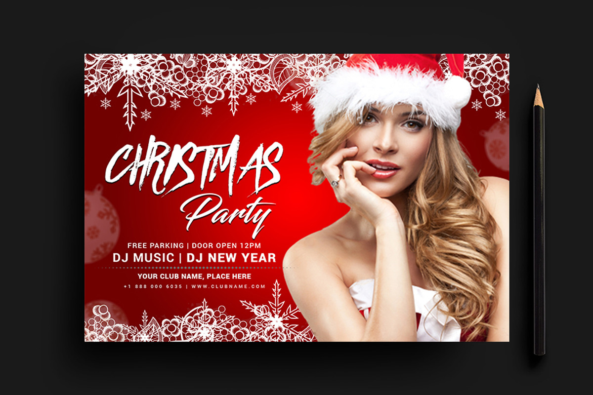 50-Christmas Flyers Bundle, a Flyer Template by AfzaalGraphics (Photo 46 of 49)