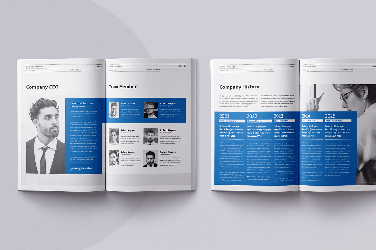 White Paper | Canva, Word, PPTX, IND, a Brochure Template by ArtisticLand (Photo 7 of 9)