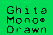 CS Ghita Mono Drawn, a Sans Serif Font by Craft Supply Co. (Thumbnail 1 of 8)