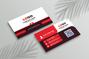 Corporate Red Black & White, a Business Card Template by Vitoria's Collection (Thumbnail 1 of 3)