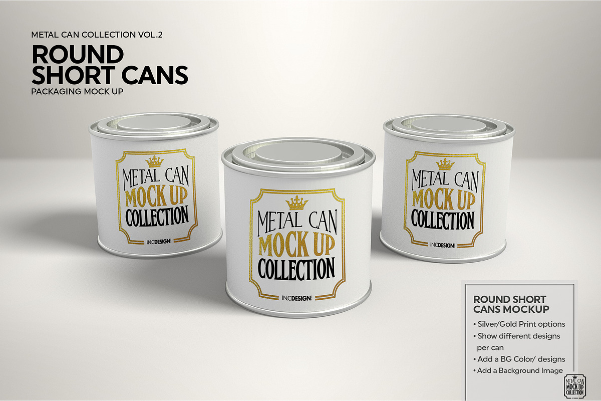 Vol2. Metal Can Mockup Collection, a Cups & Container Mockup by INCDesign (Photo 14 of 23)