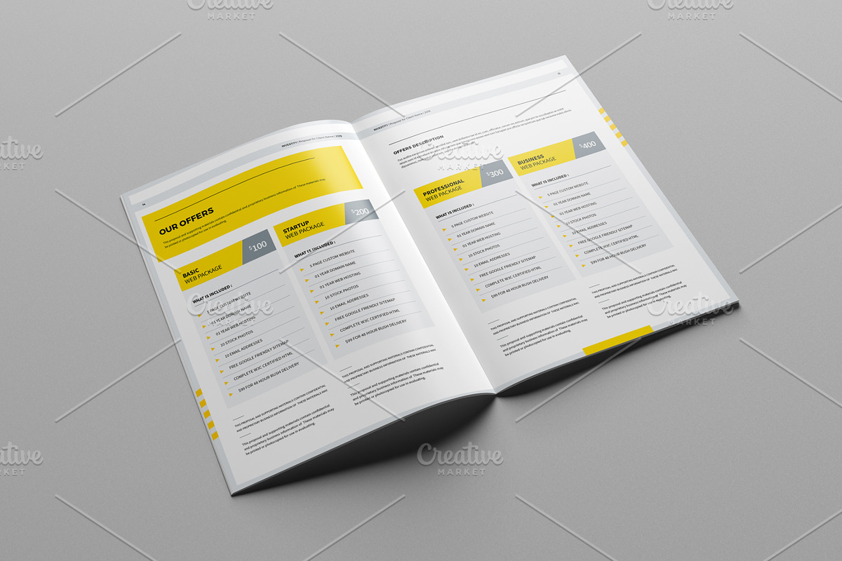 Proposal Template A4 / US Letter, a Stationery Template by Mastergfx (Photo 10 of 22)
