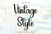 Vintage Style, a Handwritten Font by InermediaSTUDIO (Thumbnail 1 of 7)