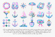 Pink Nautical Clipart, an Illustration by Libby Wishes (Thumbnail 2 of 3)