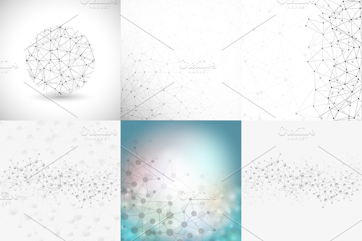 Molecular Bundle + BONUS, a Decorative Illustration by VectorShop (Photo 2 of 11)