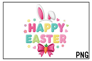 Happy Easter PNG, an Illustration by Black Bird Studio