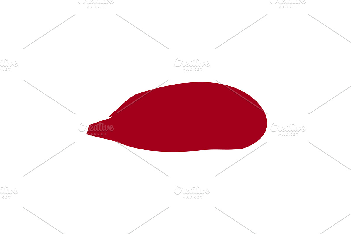 Vibrant red lipstick swatch, an Object Illustration by okskukuruza