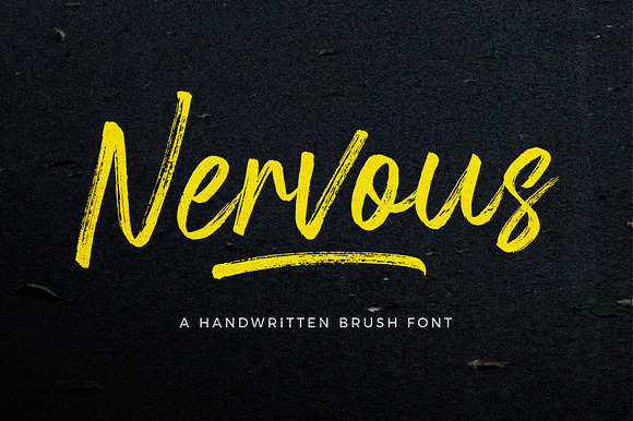 Nervous Brush Font