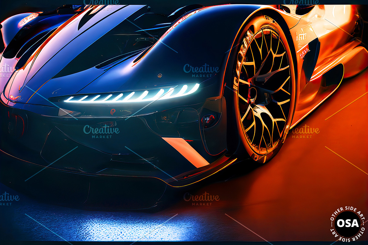 Supercar in the City Illustration, a Wallpaper Graphic by Other Side Art (Photo 7 of 8)