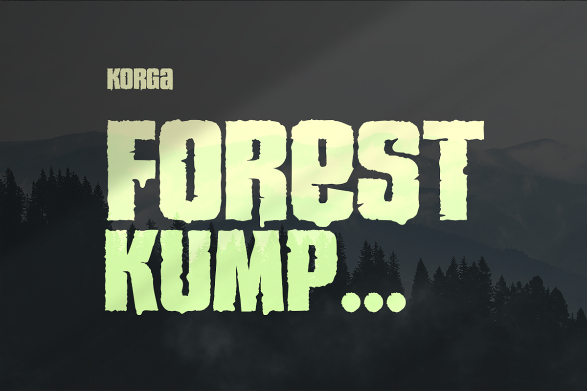 Korga - Rough Sans Serif, a Sans Serif Font by Grontype (Photo 3 of 8)