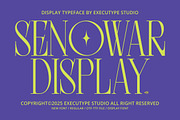 Senowar Display, a Sans Serif Font by executypeStudio (Thumbnail 1 of 11)