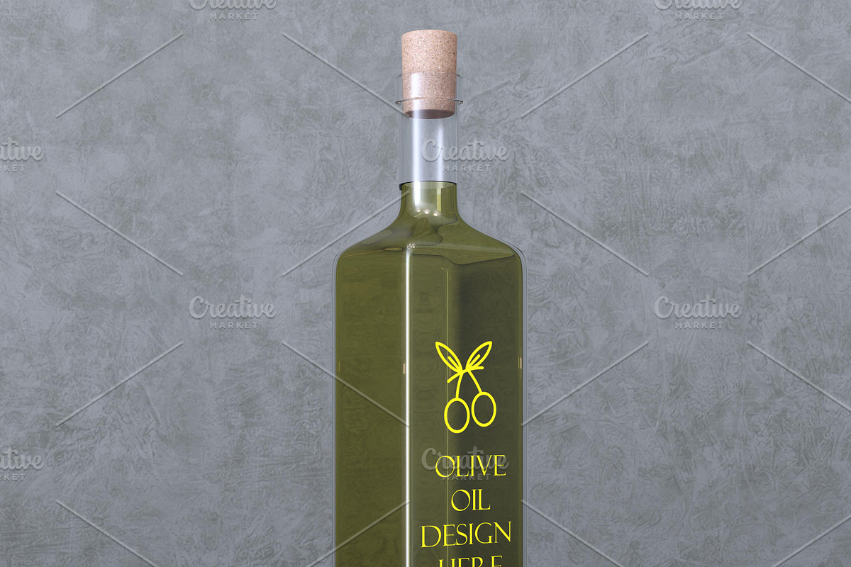 Minimalist Olive Oil Mockup Set, a Cups & Container Mockup by desgiant (Photo 3 of 5)