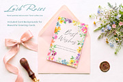 Watercolor pink roses with birds, an Object Graphic by Sawango Designs (Thumbnail 8 of 12)