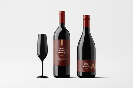 Wine Bottle Mockup, a Product Mockup by Xtrahive