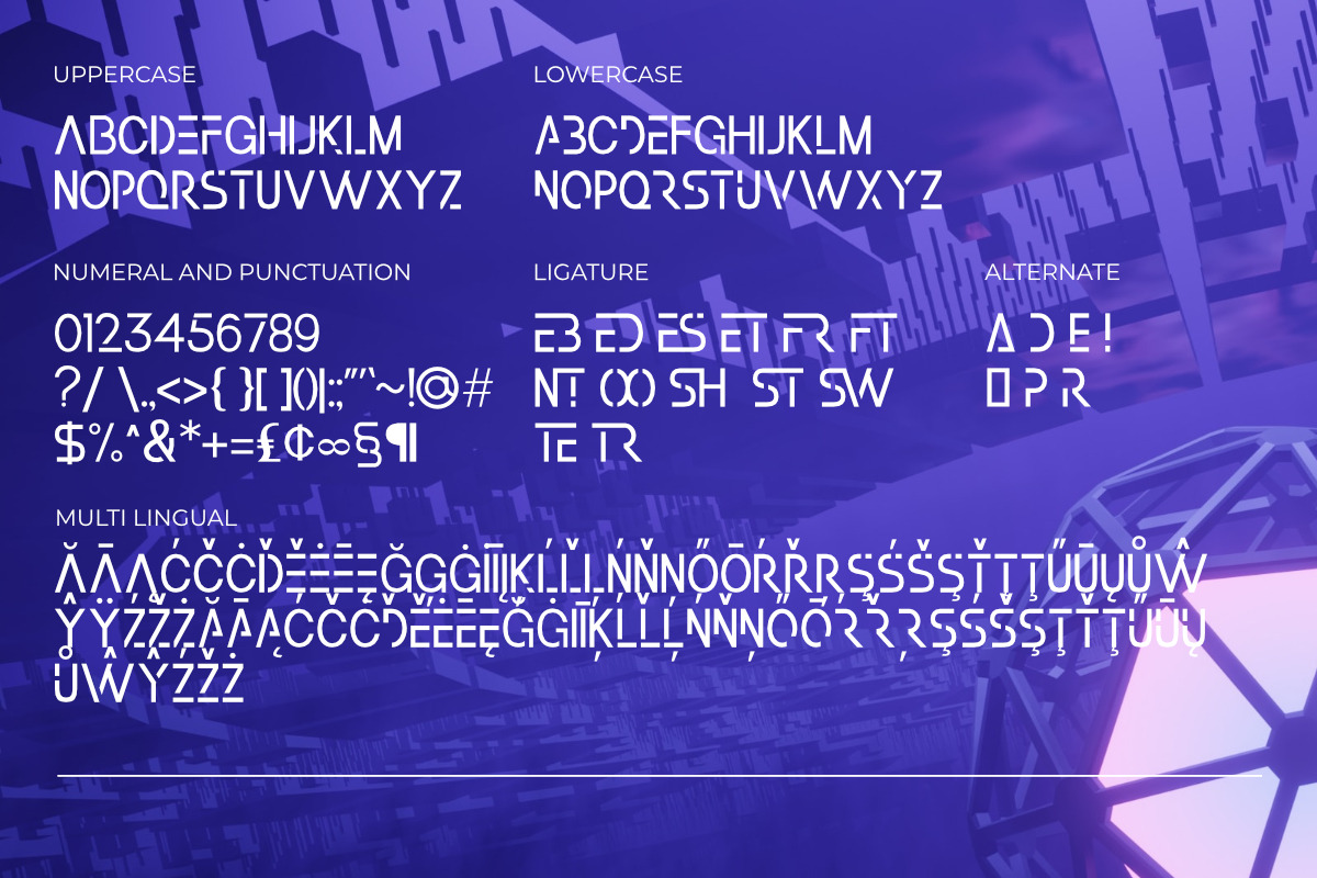 Tristan | Futuristic Font, a Sans Serif Font by Scratch Design (Photo 14 of 15)