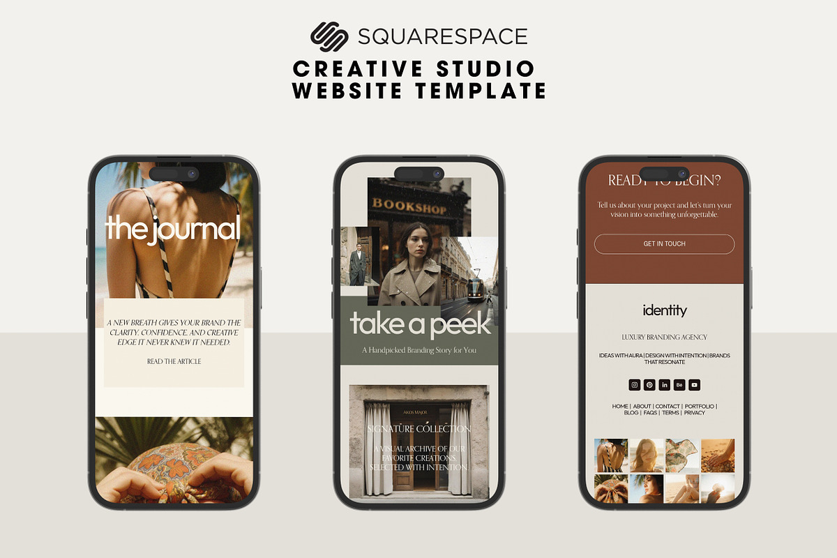 Squarespace Creative Studio Template, a Squarespace Template by Mockup Art Atelier (Photo 7 of 15)
