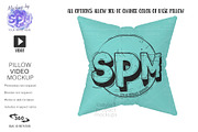 Animated Pillow Video Mockup, a Household Mockup by StyledProductMockups (Thumbnail 3 of 15)