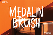 Medalin - Brush Font, a Handwritten Font by tebaltipislab (Thumbnail 1 of 9)