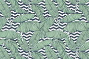 Tropical palm leaves patterns, a Pattern Graphic by Julia Bilenko (Thumbnail 2 of 7)