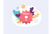Engineer day illustration vector set, an Object Illustration by foxndeer (Thumbnail 3 of 4)