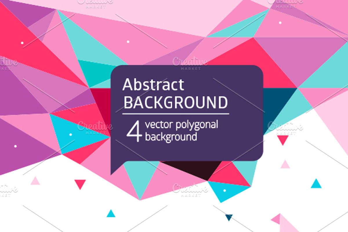 Abstract polygon background, an Illustration by sollia (Photo 1 of 5)