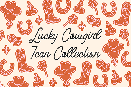 Lucky Cowgirl Icon Pack Collection