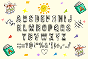 CHILDREN COMICS - Striped Kids Font, a Sans Serif Font by KiddoGlyphs Studio (Thumbnail 4 of 5)