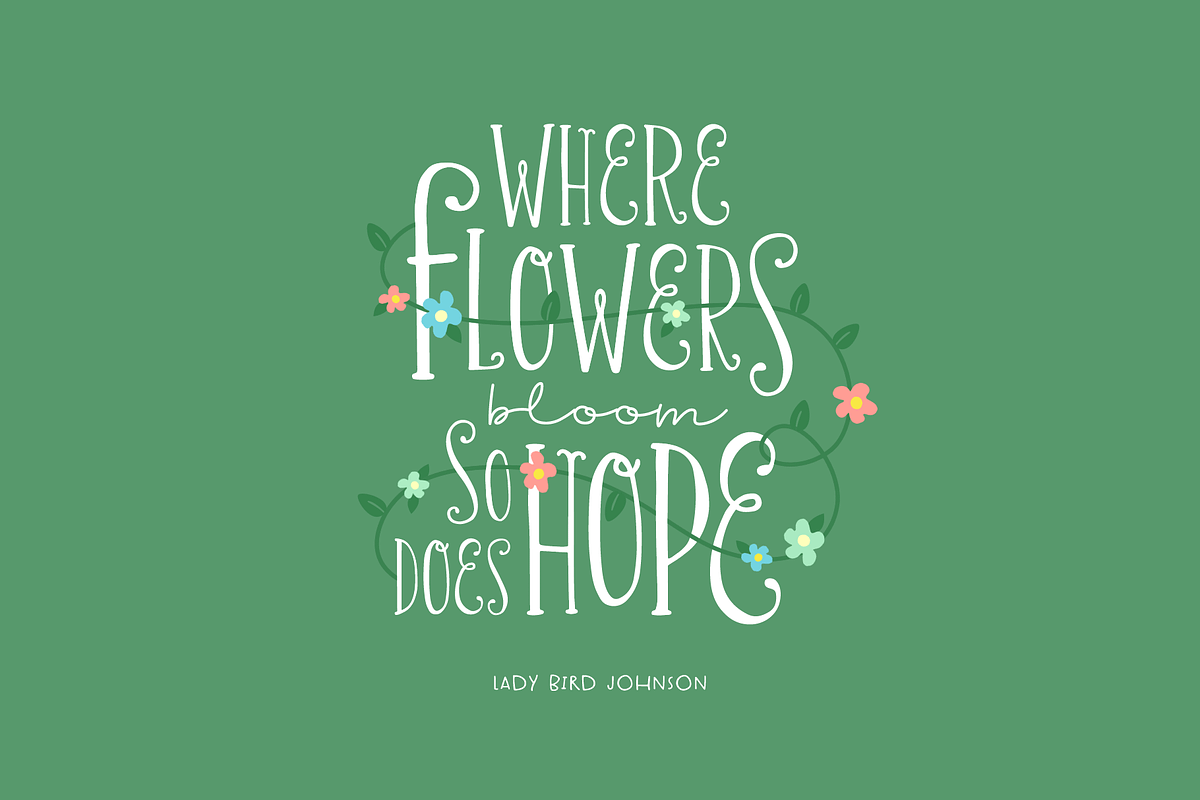 Chirp & Blossom Font preview 4