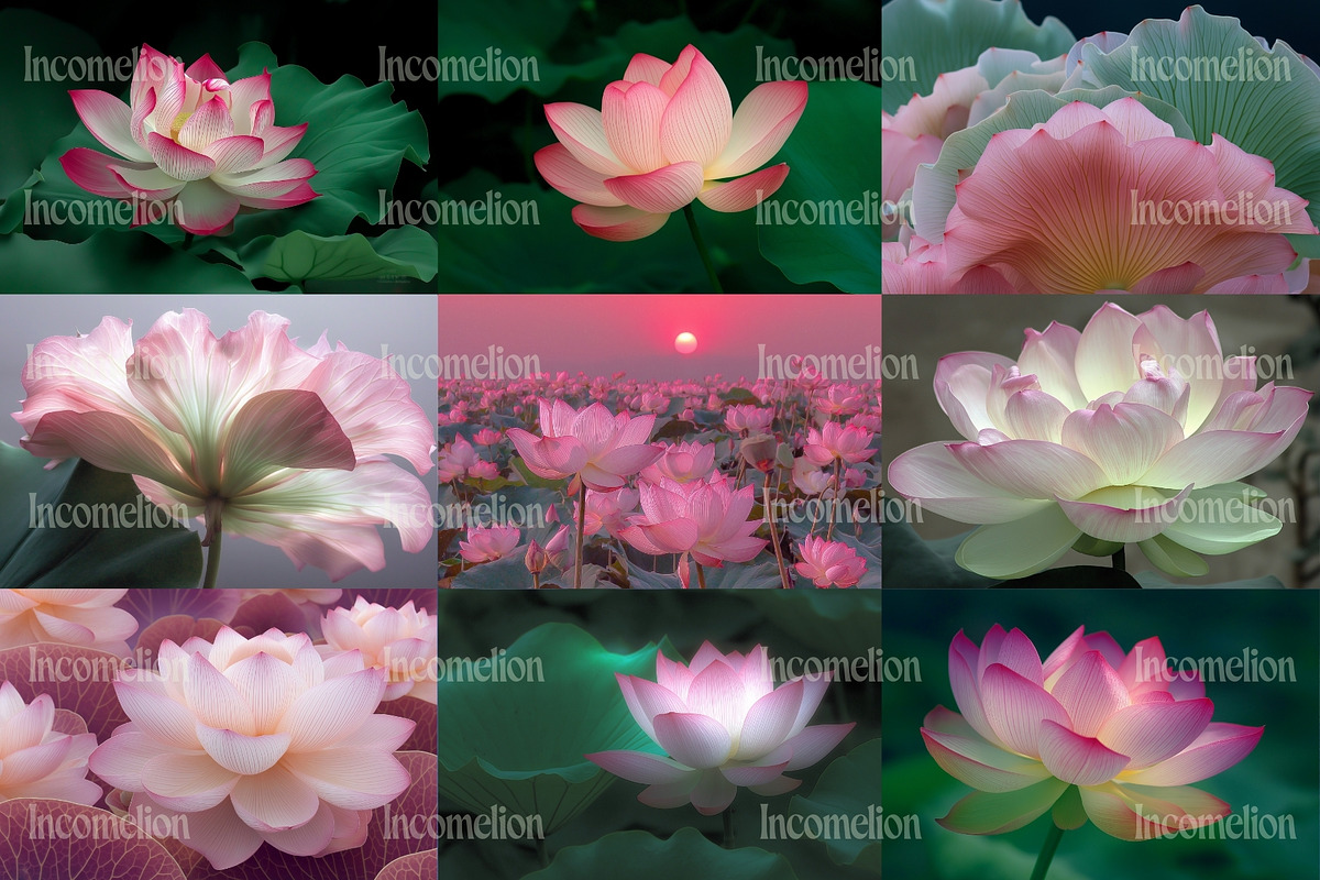 25 Vintage Lotus Flower Stock Photos, a Nature Photo by Incomelion (Photo 10 of 11)