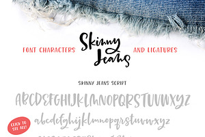 Skinny Jeans Font Trio