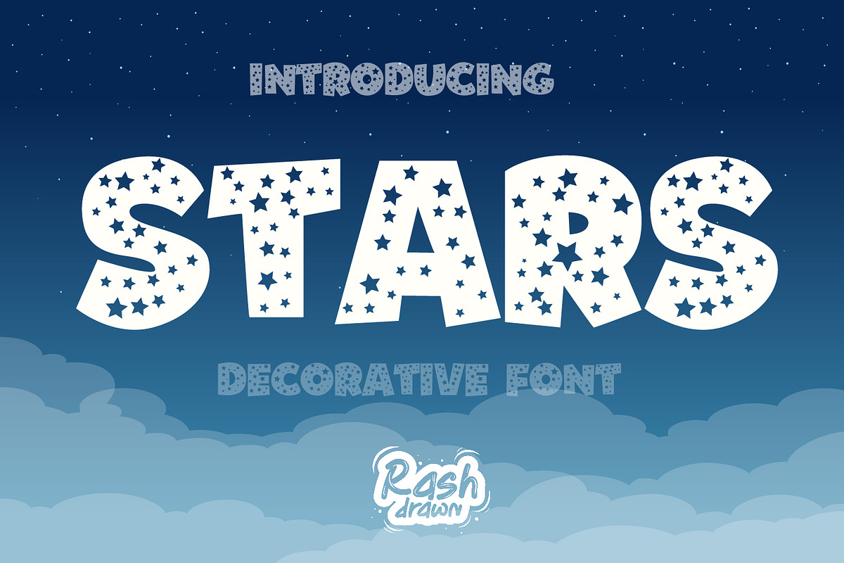 Stars, a Font by Rashdrawn (Photo 1 of 4)