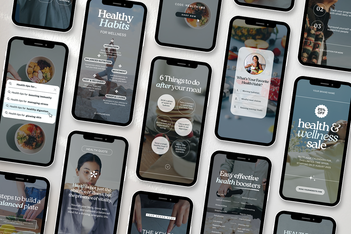 100 Health Coach Instagram Reels, a Social Media Template by DigiPax (Photo 3 of 10)