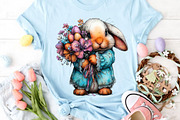 Whimsical Easter Bunny Clipart, an Illustration by Canvas Craft (Thumbnail 6 of 6)