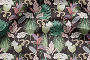 Snake in grass seamless+ clipart set, a Texture Graphic by PatternsBlooming (Thumbnail 3 of 7)