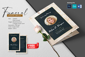 Funeral Program And Prayer Card