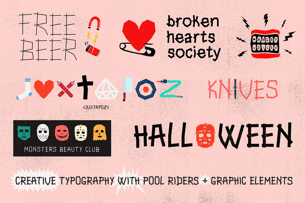 Pool Riders + Graphic Elements preview 6