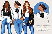 Fashion Girl 61 Watercolor Clipart, a Person Illustration by Parinaz Wadia Design (Thumbnail 9 of 15)