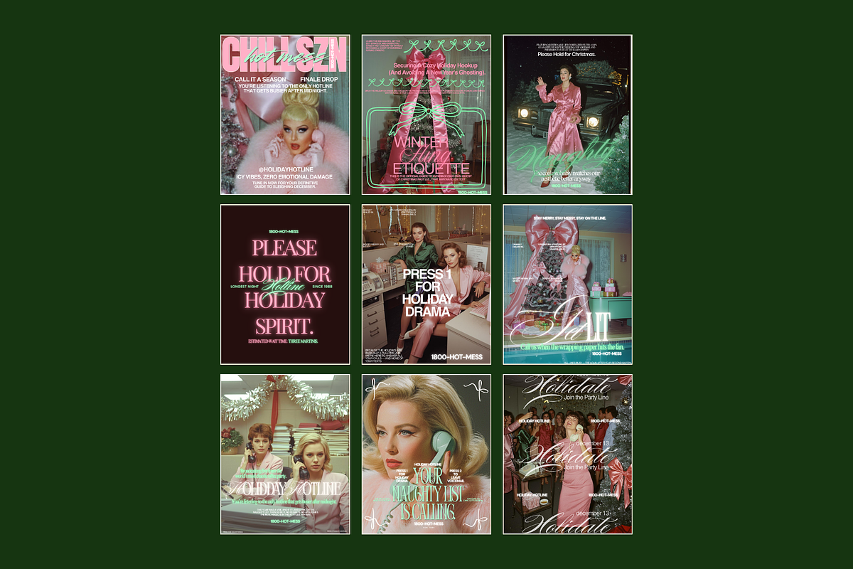 HOLIDAY HOTLINE Canva Template, a Social Media Template by BYOTstudios (Photo 1 of 12)