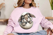 Whimsical Bunny Easter Clipart PNG, a Seasonal Illustration by Canvas Craft (Thumbnail 5 of 7)