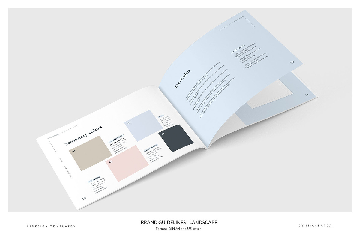 Brand Guidelines - Landscape, a Brochure Template by Imagination Area (Photo 7 of 13)