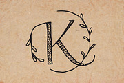 Botanical Monograms Vector, PNG, OTF, an Illustration by MyNatureGraphics (Thumbnail 2 of 4)