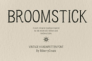 Broomstick Dark Romantic Font, a Handwritten Font by BilberryCreates (Thumbnail 1 of 8)