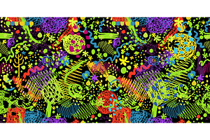 Abstract seamless dark background, an Illustration by Nenahliadava Design