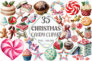 Christmas Candy Sublimation Clipart, a Graphic by designcity5 (Thumbnail 1 of 5)