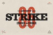 Handbill: letterpress type family, a Slab Serif Font by Polymath (Thumbnail 2 of 14)