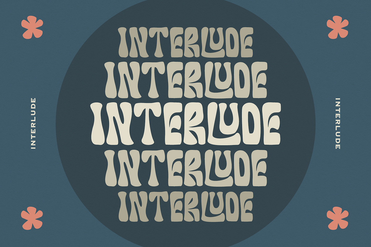 Compoun Nomeros Retro Psychedelic, a Sans Serif Font by Maulana Creative (Photo 2 of 7)