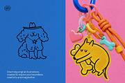 Hand Drawn Doodle Dog, an Animal Illustration by happpydesign (Thumbnail 3 of 10)