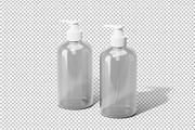 Amber Pump Bottle Mockup, a Cups & Container Mockup by Akebareee (Thumbnail 2 of 3)